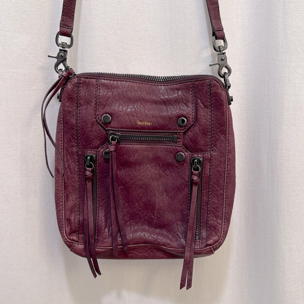 Botkier Burgundy Leather Crossbody Bag